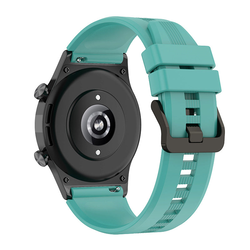 For Honor Watch GS3 Stripe Design Silicone Watch Strap 22mm Replacement Wrist Band with Stainless Steel Buckle For Honor Watch GS3 Stripe Design Silicone Watch Strap 22mm Replacement Wrist Band with Stainless Steel Buckle